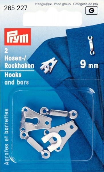 Hosen / Rockhaken + Stege 9 mm PRYM 265227 wollzauber