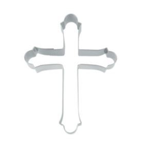 Präge-Ausstechform Kreuz 5,5 cm aus Edelstahl
