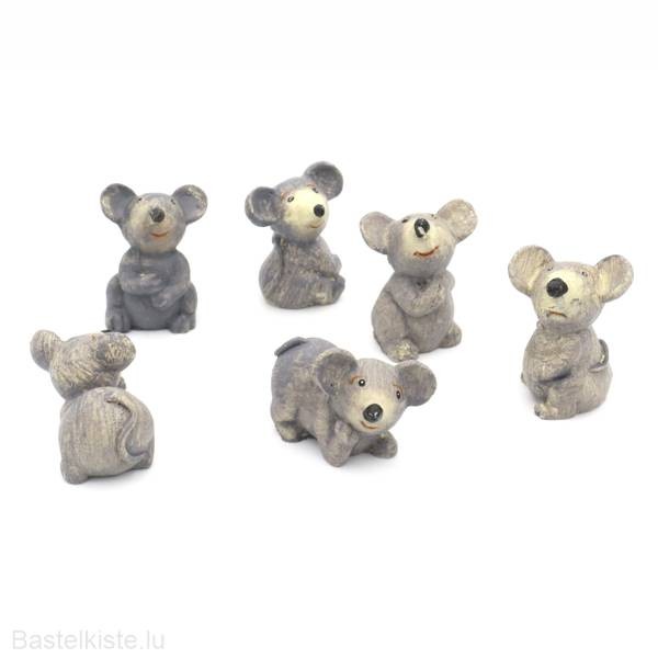Miniatur Mäuse, sortiert, 6 Stück