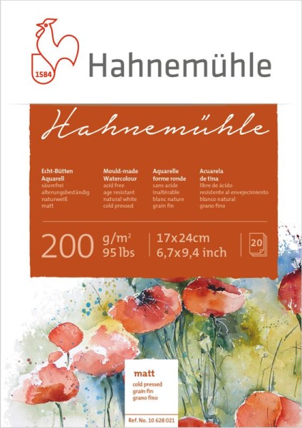 Hahnemühle Echt Bütten Aquarellpapier