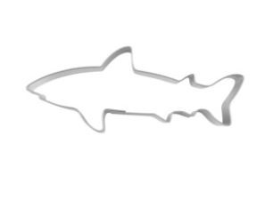 Präge-Ausstechform Hai 8 cm aus Edelstahl