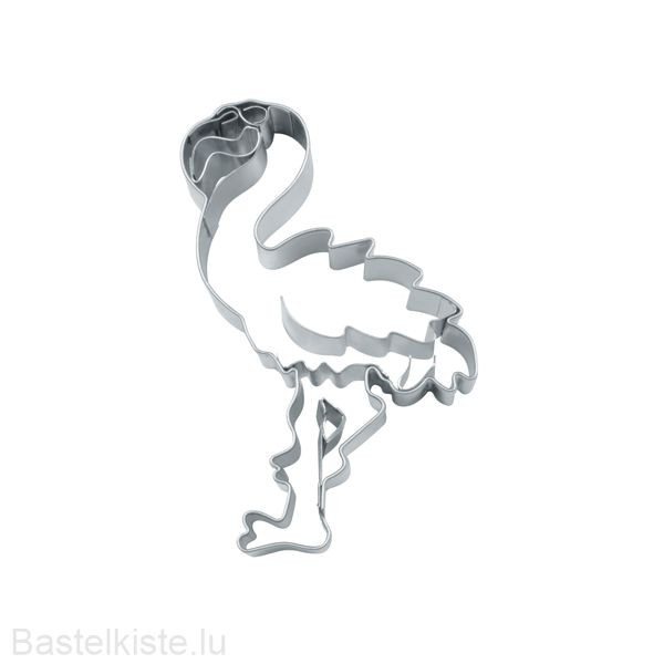 Präge-Ausstechform Flamingo aus Edelstahl