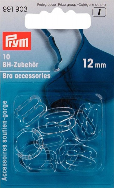 BH-Zubehör Kunststoff 12mm transparent PRYM 991903
