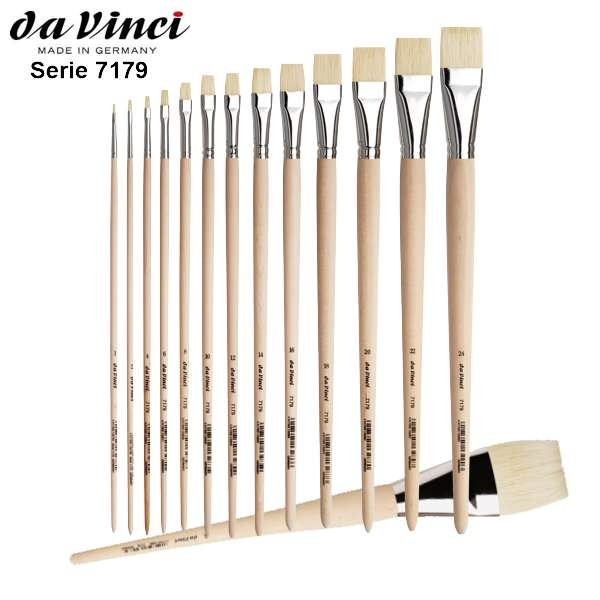 Da Vinci Öl-Borstenpinsel flach, Serie 7179