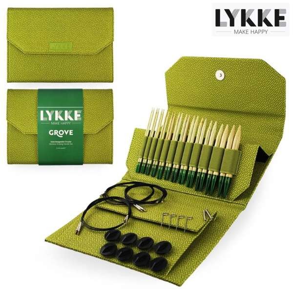 LYKKE Rundstricknadel-Set GROVE 5-inch Nadel Stricknadel Holzstricknadeln
