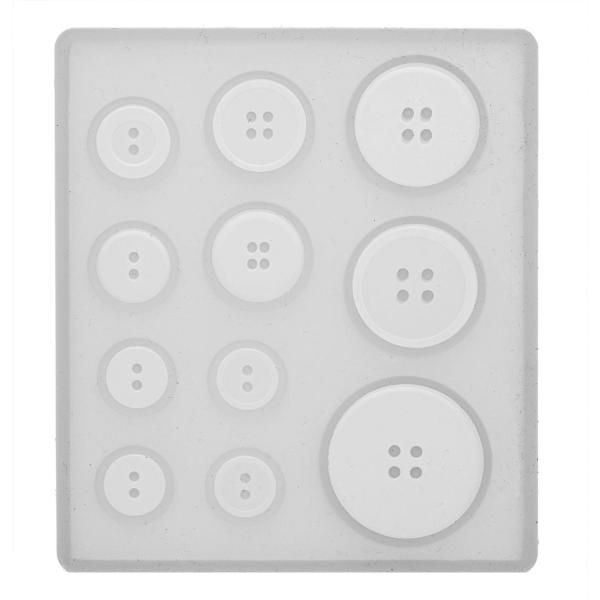 Silikonform, Silikon Gießform Knöpfe
