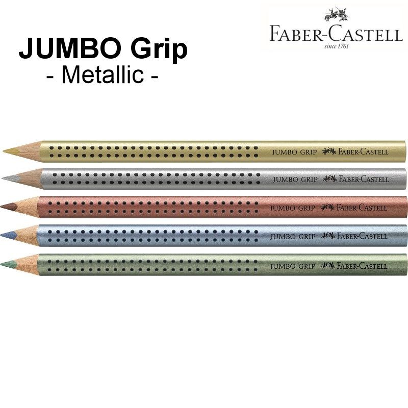 JUMBO Grip METALLIC - Buntstifte (extra dick)