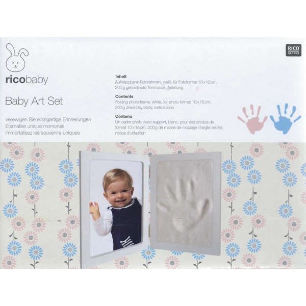 Baby Art Set, einzigartige Erinnerungen, Handabdruck, Fußabdruck