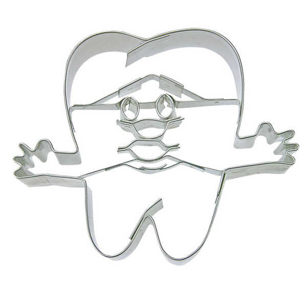 Ausstechform 'Zahn' Aus Edelstahl – 5,5 Cm, Perfekt Für Gruselige Kekse & Halloween-Backideen
