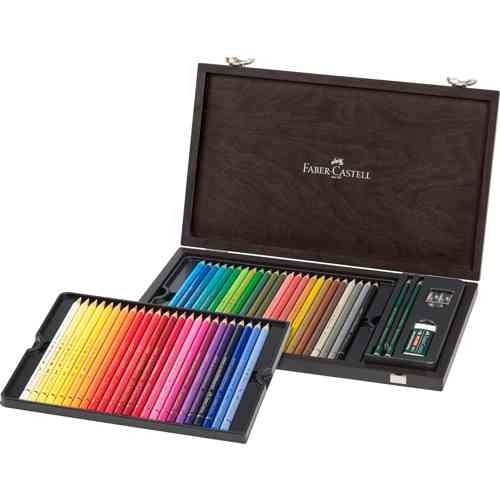 Faber Castell 48er Polychromos Holzkoffer