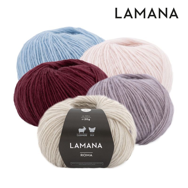 Lamana ROMA 20g, Kaschmir & Seide wollzauber.com