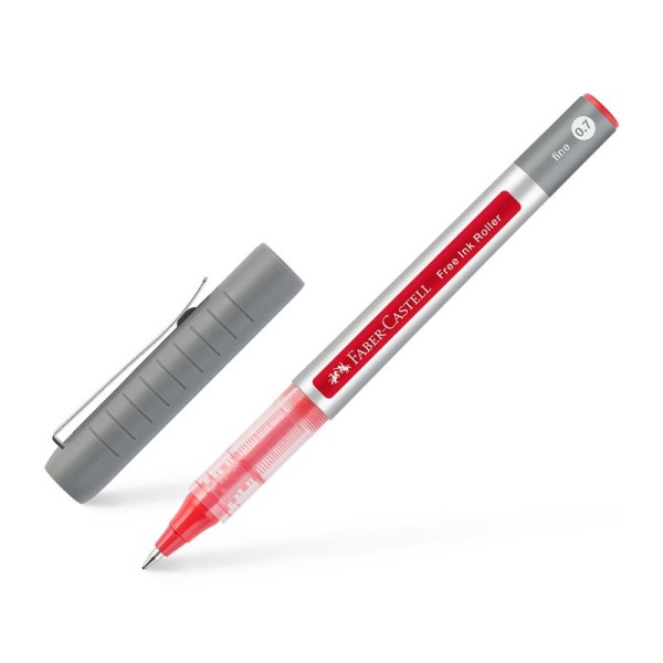 Faber-Castell Free INK Roller fine Strichstärke Ø 0,7 mm, bastelkiste.lu, rot
