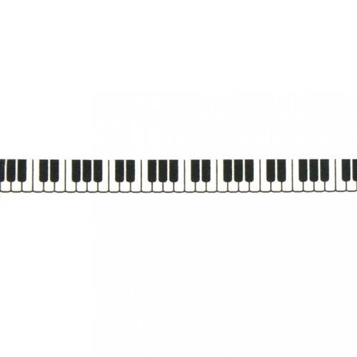 Klebeband Washi Tape Klaviertasten Ø 15mm, 15m