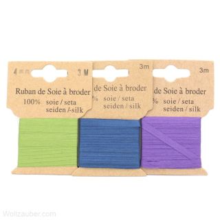 Seidenbändchen zum Sticken Ø 4,0mm / 3m