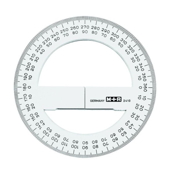 Kreislineal, Winkelmesser 360°