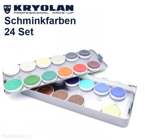 Aquacolor Schminkpalette, Set mit 24 Farben