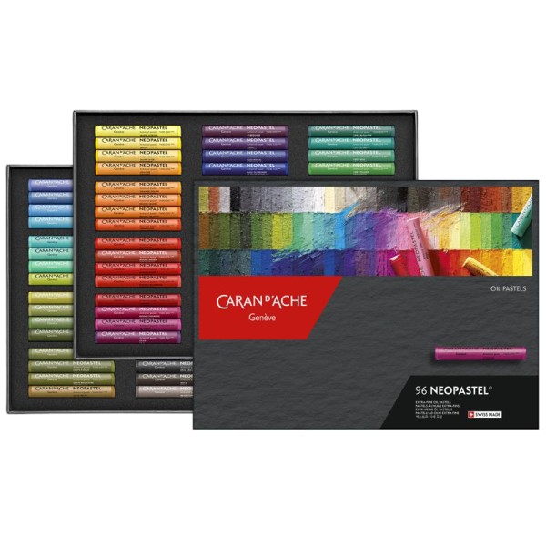 Caran d’Ache Neopastel Extra-Feine Ölpastellkreiden, 96er Set, bastelkiste.lu