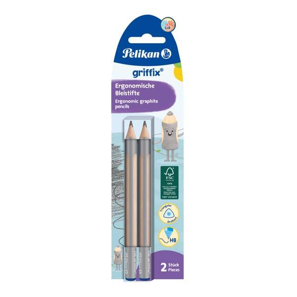 Pelikan Bleistift HB Griffix, 2 Stück