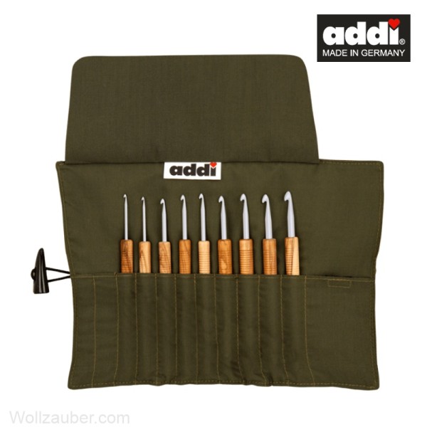 addiWrap Olive Wood Häkelnadel-Set