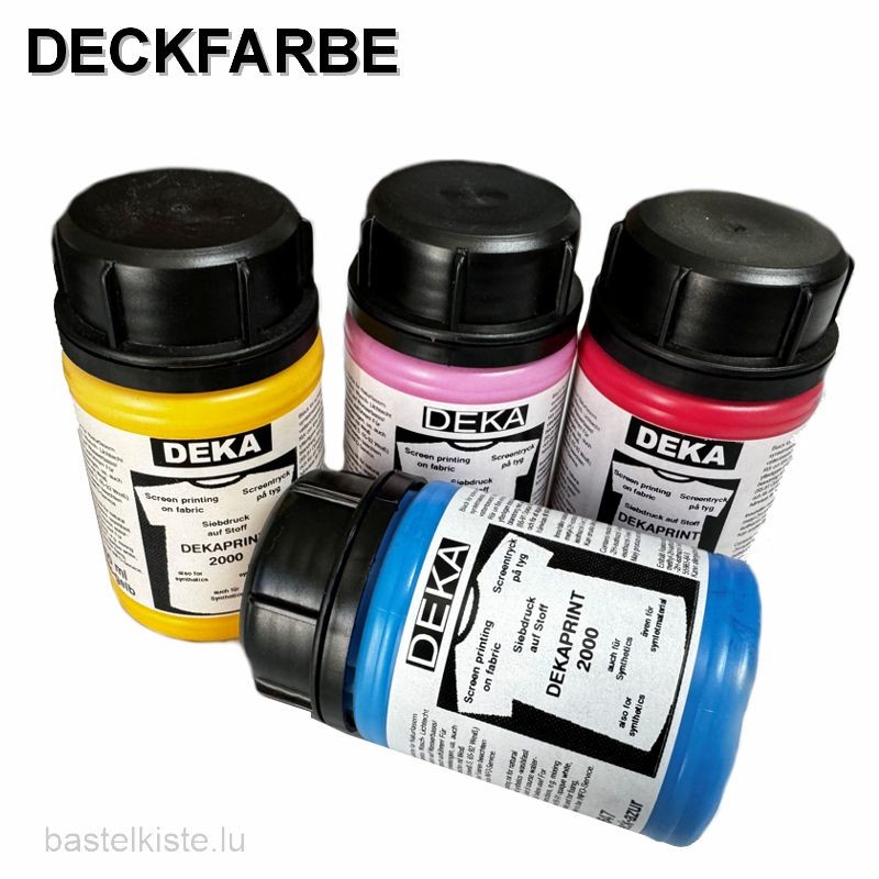 Siebdruckfarbe DEKAPRINT 2000 DECK für dunkle Stoffe