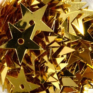 Gold Sequin Stars 13 mm – 4 g