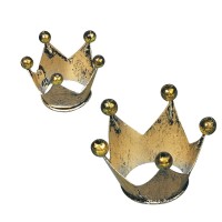 Mini-Krone aus Metall in zwei Größen