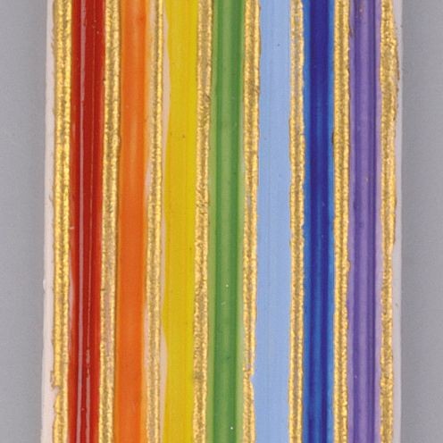 Verzierwachsstreifen Regenbogen-Streifen 190x30mm