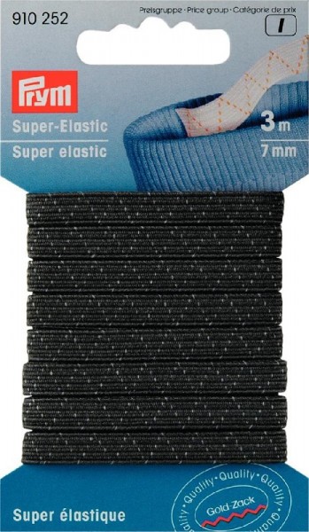 Super-Elastic 7mm schwarz von PRYM 910252