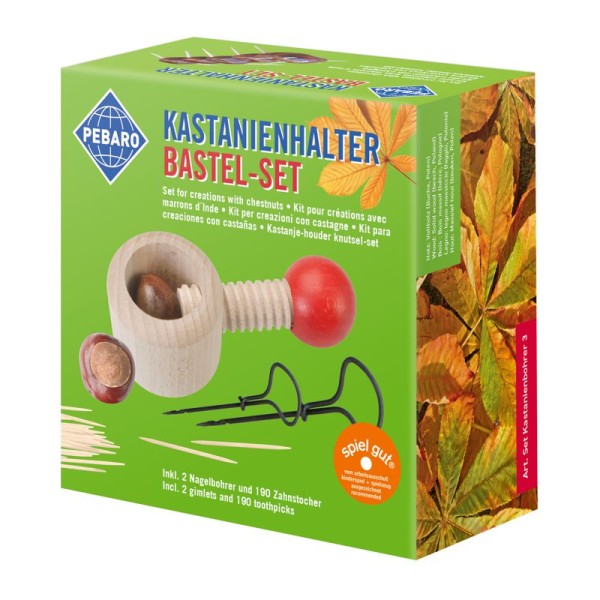 Bastelset mit Kastanienhalter