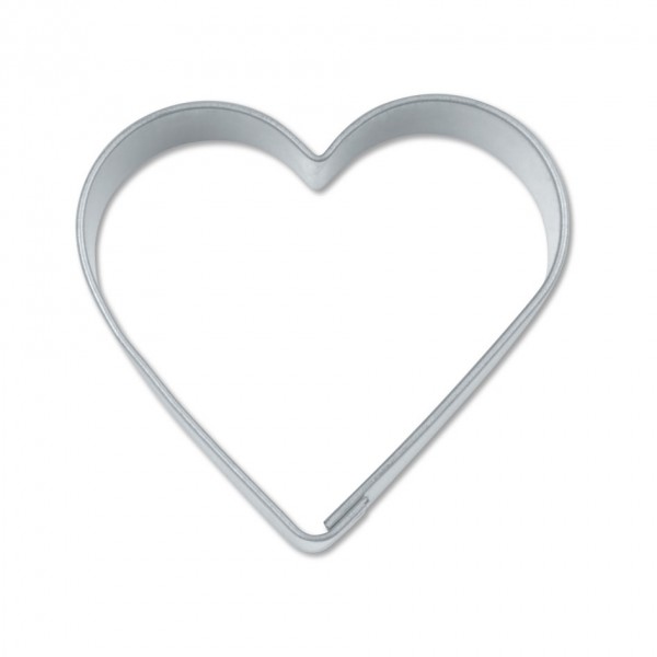 Ausstechform Herz aus Edelstahl, Ø 4,0 cm