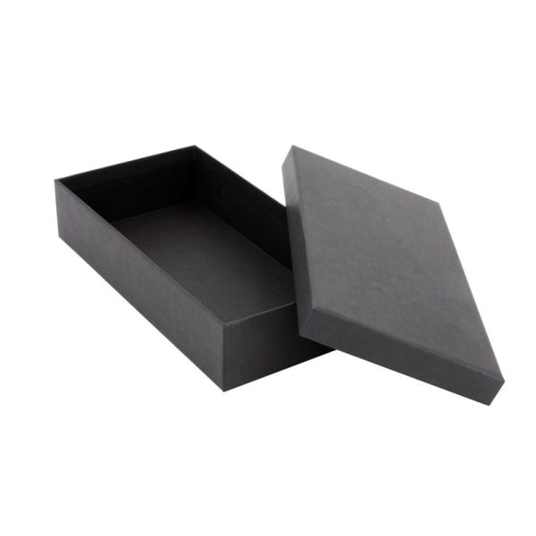 Schwarze Pappbox 195x100x40 mm