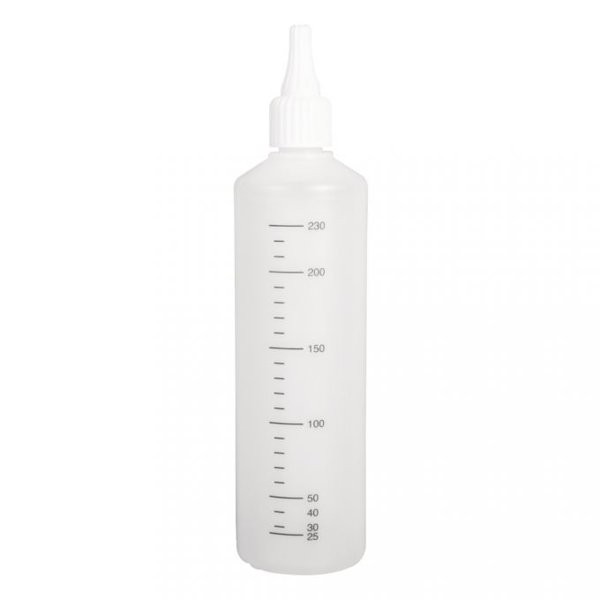 Leerflasche, Mischflasche 250 ml, mit Verschlusstülle und Skalierung