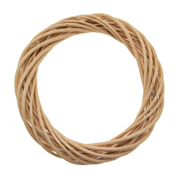 Weidenkrank geschält hell, 20 cm, bastelkiste.lu