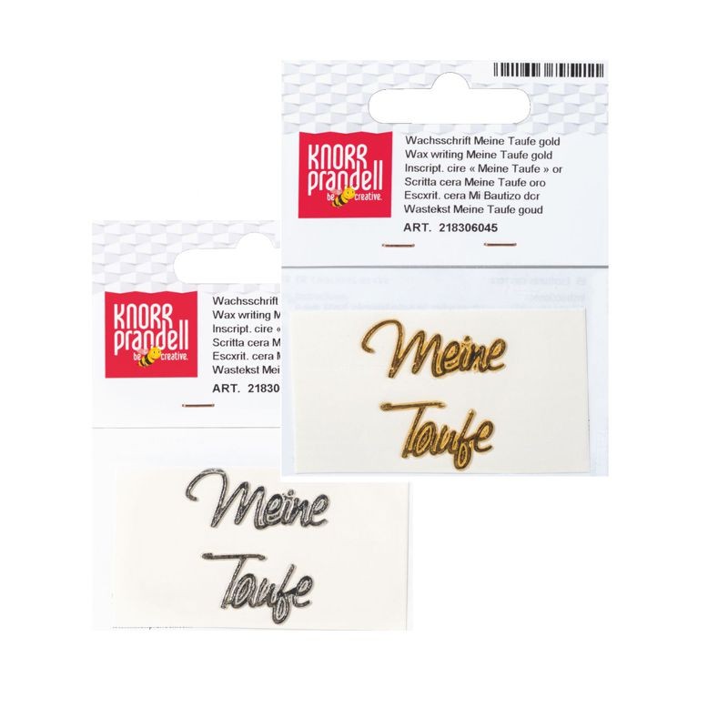 Verzierwachsschrift "Meine Taufe"