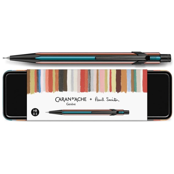 Caran d’Ache 849 Paul Smith Design-Druckbleistift aus Metall - Special Edition, schwarz, bastelkiste.lu