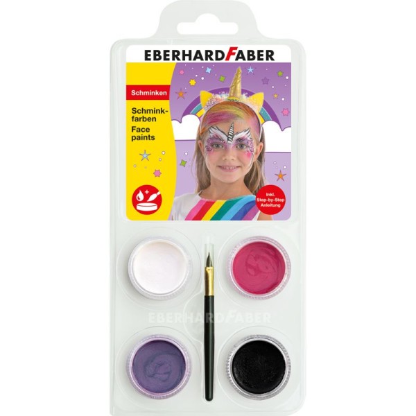 Einhorn Face Paint, Schminkfarben 4er Set