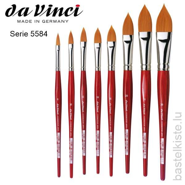 Da Vinci Aquarellpinsel COSMOTOP-SPIN spitz-oval ausgeformt, Serie 5584