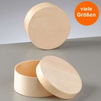 Runde Holzdose, Spandose aus Holz
