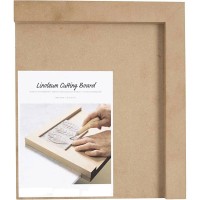 Linoldruck Set 10-teilig - Weichgummi Platten A4+A5+A6 Mit Schnitzwerkzeugen Für DIY Kunst