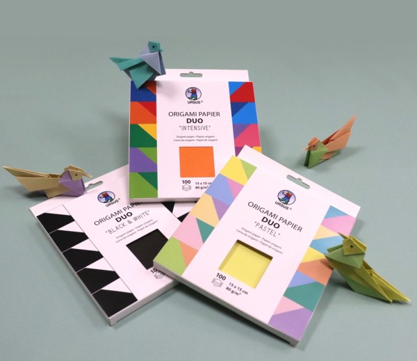 Origami Faltblätter DUO 80g/m² 15x15cm - 100 Blatt