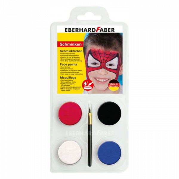 Spiderman Schminkfarben 4er Set