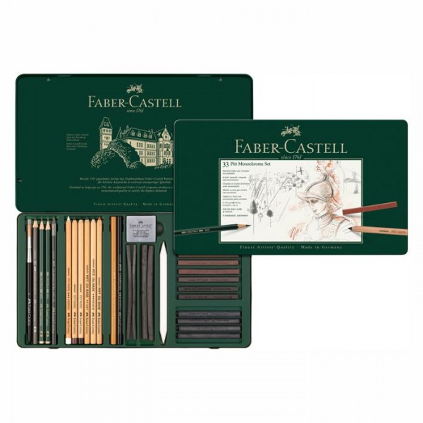 Faber Castell Pitt Monochrome Set - 33 teillig