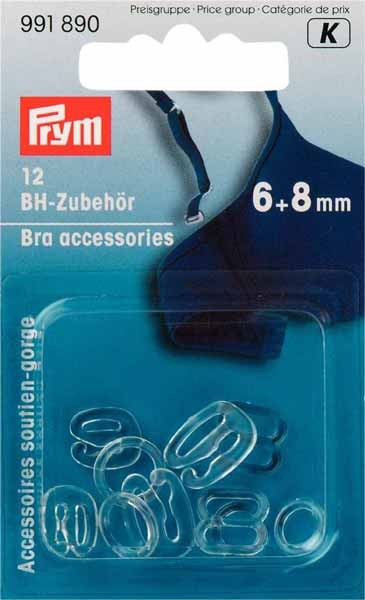 PRYM BH-Zubehör 6 und 8 mm, transparent