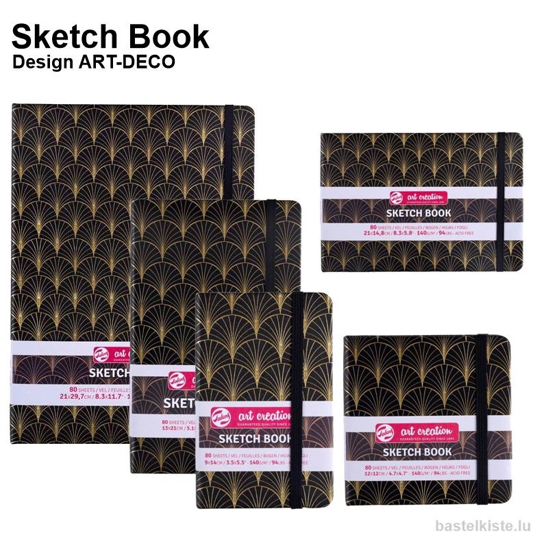 SKETCH BOOK ART DECOR, 140g/m², 80 Blätter