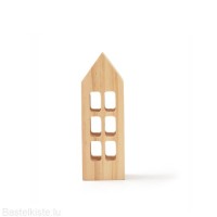 Graine Créative Holzhaus NATUR mit Fenster 40 x 120 x 30 mm