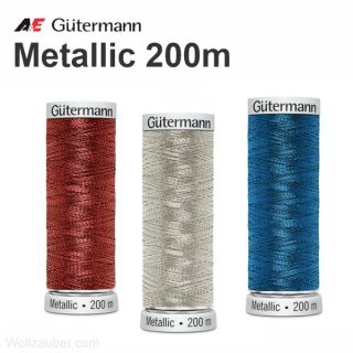 Metalleffektfaden 200 m – Glitzerfaden