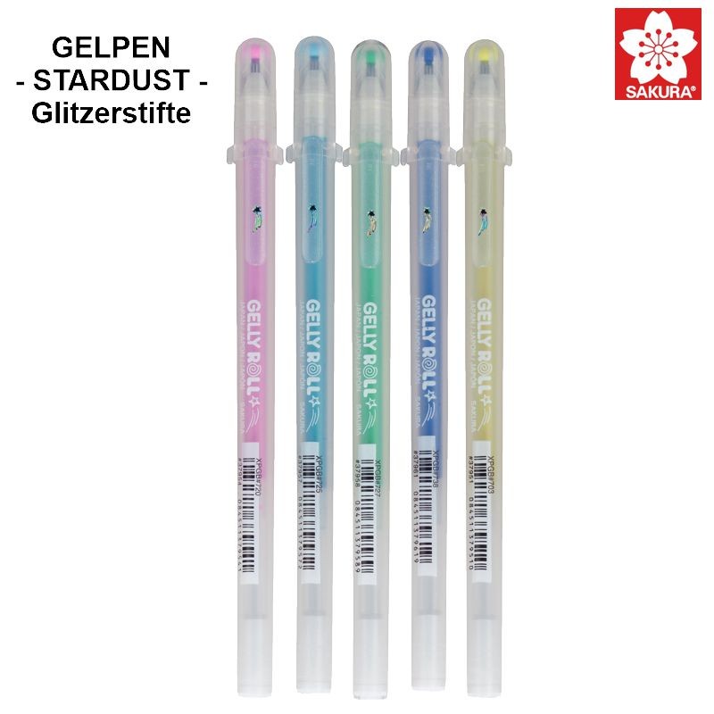 Gelly Roll Gelstifte STARDUST Einzelstifte, Gliter-Gelly-Roll Gelstift