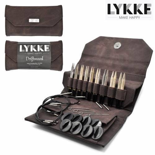 LYKKE Rundstricknadel-Set Driftwood CACAO 3,5-inch Nadel