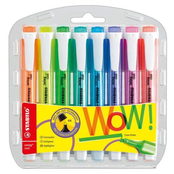 Stabilo 8er Textmarker-Set "Swing Cool"