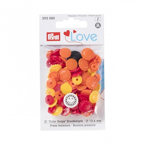 Druckknopf Color Snaps, Prym Love, 13,6 mm, Blume